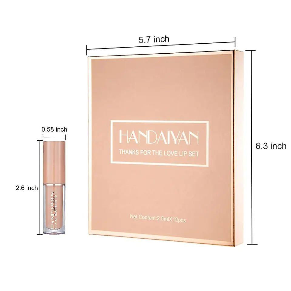 Super Glossy Lipgloss | 12 pcs Matte Liquid Lipstick Box |