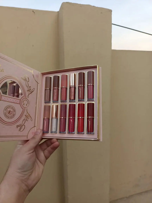 Liquid lipstick matte finish super stay beauty | Long lasting | Transferproof & Waterproof | Lasts Up to 12 hours Liquid Lipsticks | Combo Set - 12 Pcs