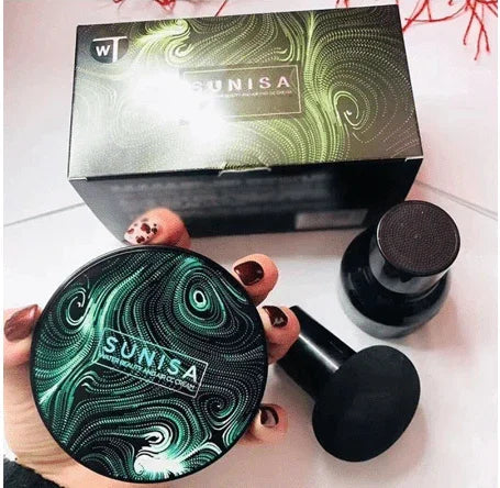 20g SUNISA CC Cream Mushroom Head Air Cushion For Face Moisturizing Foundation Air-permeable Natural Brightening Makeup Tool