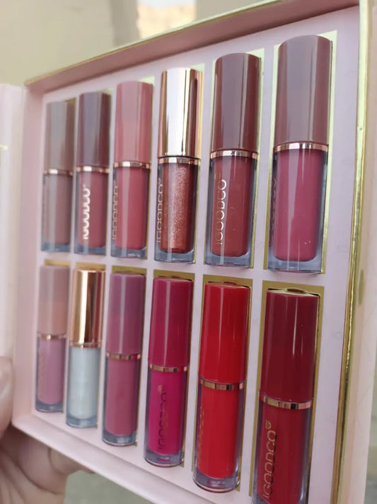 Liquid lipstick matte finish super stay beauty | Long lasting | Transferproof & Waterproof | Lasts Up to 12 hours Liquid Lipsticks | Combo Set - 12 Pcs